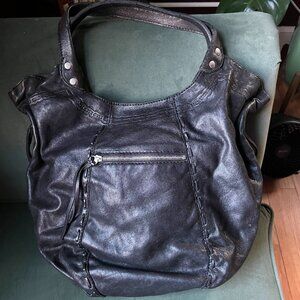 Soft, Buttery Black Leather Hobo Bag by Lucky Brand
